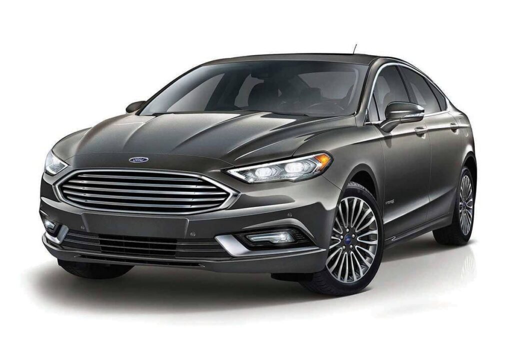 Gray Ford Fusion car rental in LA