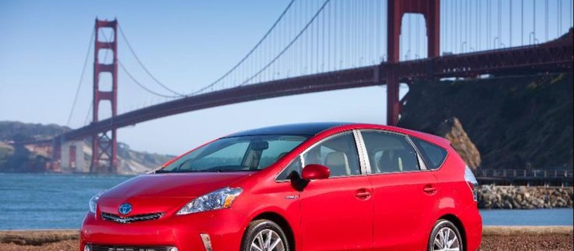 Red Toyota Prius car rental in LA